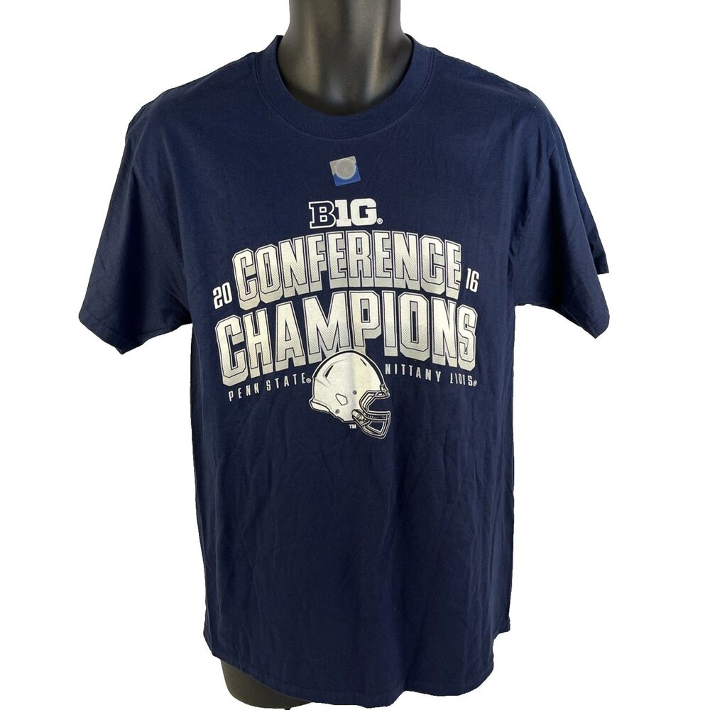 New Mens Hanes Beefy T Penn State 2016 Big Ten Champions T-Shirt Size M NWT